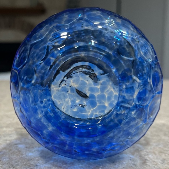 Vintage hand blown cobalt blue glass owl - Picture 5 of 13